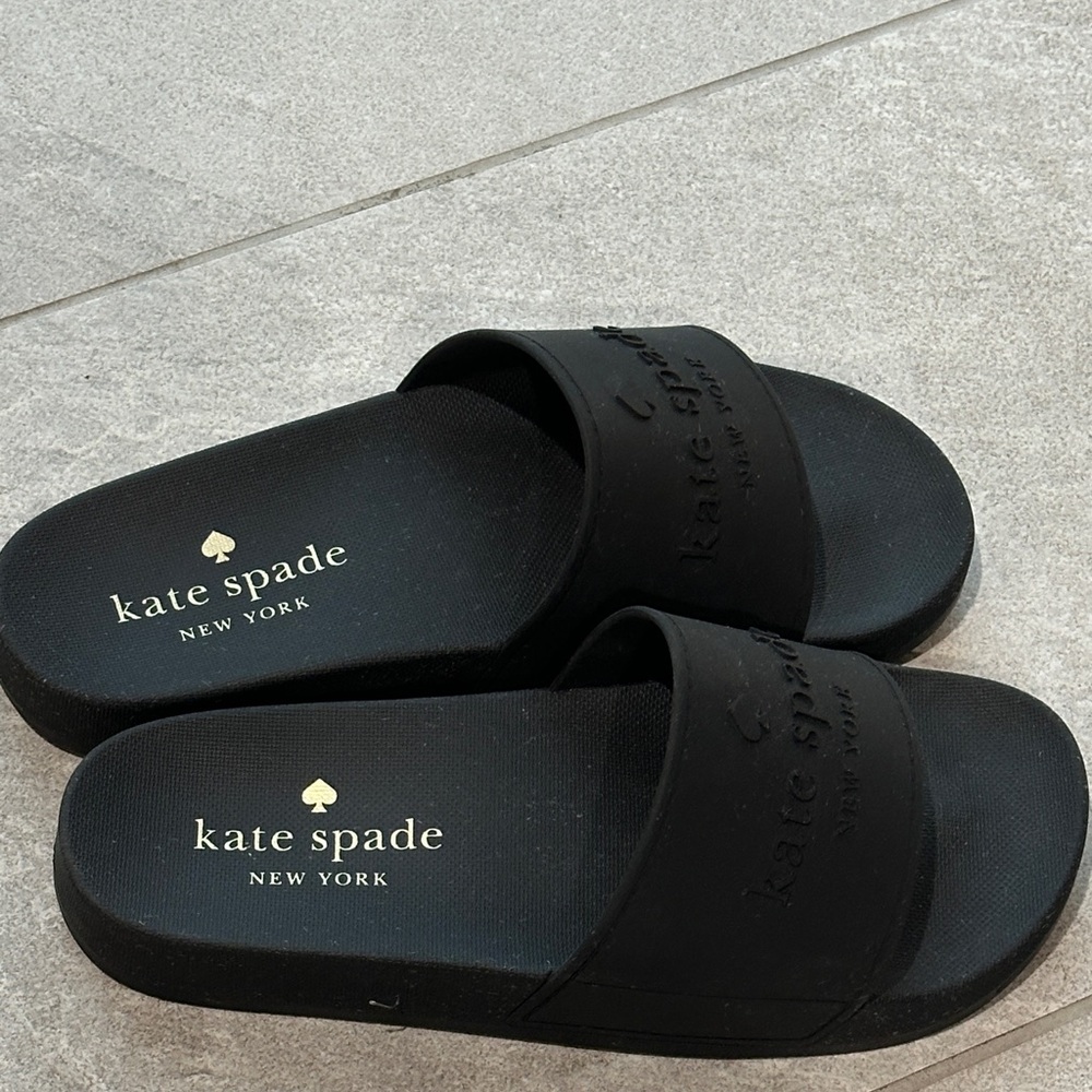 Kate Spade Black Casual Slides